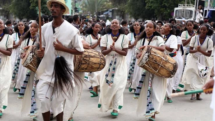 Ashenda girls' festival celebration in Tigray, Ethiopia