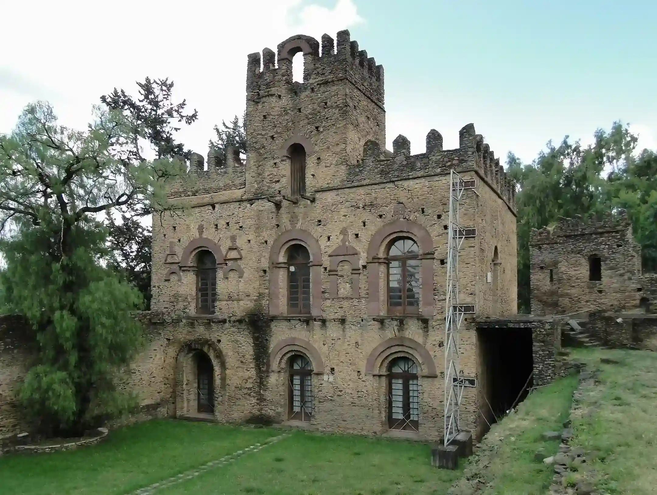 Mentewab's Palace, an imperial residence in Gondar, Ethiopia