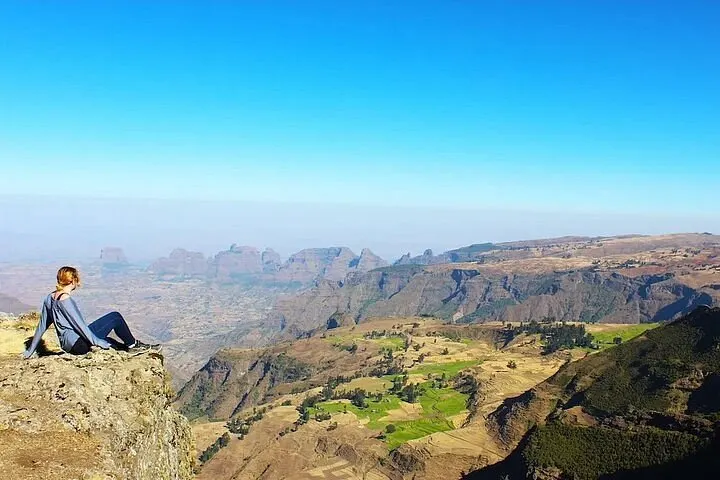 Chenek viewpoint with Walia ibex habitat, Simien Mountains National Park