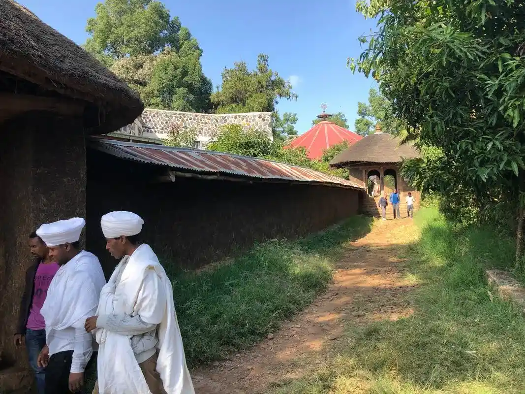 Ura Kidane Mihret monastery on the Zege Peninsula, Lake Tana, Ethiopia